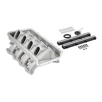 300-921 Ultra Lo-Ram Modular Intake Manifold w/Fuel Rails Base for Ford Coyote Engines (Natural)