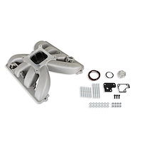 300-931 Single-Plane Carbureted or Sniper EFI Intake Manifold for Mopar Gen III Hemi Engines [Natural Finish]