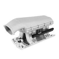 300-950 Hi-Ram EFI Intake Manifold for 1955-1986 Small Block Chevy (Gen 1), 105 mm GM LS (Gen IV) Top-Feed Plenum [Satin Finish]