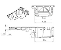302-20 GM Gen V LT Retro-Fit Oil Pan with Turbo Oil or PVC Return Port