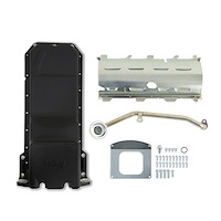 302-63BK Engine Swap Rear Sump Oil Pan Kit for Mopar Gen III Hemi Hellcat 6.2L Supercharged Engines w/VVT [Black Finish]