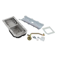302-64BK Engine Swap Mid-Sump Oil Pan Kit for Mopar Gen III Hemi Hellcat 6.2L Supercharged Engines w/VVT [Black Finish]