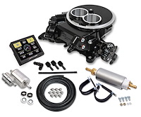 Sniper EFI 2300 Two-Barrel Self-Tuning Master Kit 580 CFM with Fuel System Black