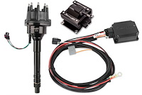 565-316BKK2 Sniper EFI HyperSpark Black Distributor Kit for Chevy 250 ci. Inline 6-Cylinder Engine (w/HyperSpark II Ignition Box