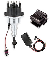 565-322K Sniper EFI HyperSpark Distributor Kit for Ford Small Block 260-302 V8 [Shiny Finish]