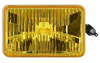LFRB101 RetroBright LED 4 in. x 6 in. Rectangle Headlight for Select 1971-1997 Vehicles [Yellow-High Beam Only]