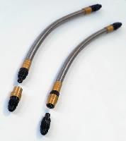 Cooler Line, Transmission - Quick Disconnect Steel Braided Lines, w/fittings for 1/8" & 1/4" NPT Outlets