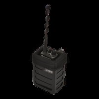 Black Anodized Aluminum Small Radio Box, 1-3/4 in. Tube Mount