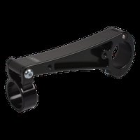 Aluminum Adjustable Clamp-On Steering Column Bracket, 1-3/4 in. Tube, 1-1/2 in. Shaft, Black Anodized
