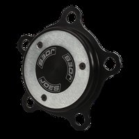 6061-T6 Aluminum Billet Wheel Bearing Dust Cap, 4.5 in. Diameter, Wide 5, Steel Gauge Insert