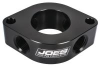 Billet Aluminum Thermostat Housing Spacer for Small Block Chevy, Big Block Chevy Heads [1 1/8 in. Thick] Black
