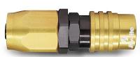 Socket -6 AN Push Lock Hose End- Valved Buna Seals