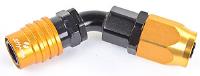 2000 Series Socket -6AN 45° Reusable Nut Hose End