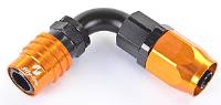2000 Series Socket -6AN 90° Reusable Nut Hose End