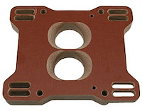 Phenolic Carburetor Adapter Holley 500CFM 2-Barrel on a 4-Barrel Manifold with Individual Exit Radius Bores