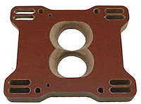Phenolic Carburetor Adapter Holley 500CFM 2-Barrel on a 4-Barrel Manifold with Siamesed Exit Radius Bores