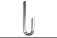 Mandrel J-Bend - Mild Steel Tube OD: 1-3/8"