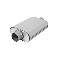 21507 Aero Chamber Muffler, Single 3 1/2 in. Center Inlet, Single 3 1/2 in. Center Outlet
