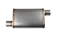 VR304 Satin Stainless Steel Muffler 2.5" Inlet/Outlet