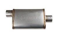 VR304 Satin Stainless Steel Muffler 3" Inlet/Outlet