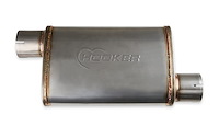 VR304 Satin Stainless Steel Muffler 3" Inlet/Outlet
