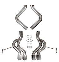 70401344-R Blackheart 3 in. Axle-Back Exhaust Kit without Mufflers for 1997-2004 Chevy C5 Corvette 5.7L