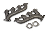 8501HKR Blackheart LS Swap Cast Iron Exhaust Manifolds [Natural Finish]