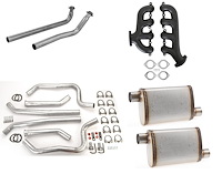 8506HKR Blackheart GM LS Swap Cast Iron Exhaust Manifold Kit for 1967-1981 Chevrolet Camaro/Pontiac Firebird [Black Ceramic]