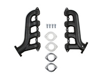 GM LT Swap Cast-Iron Exhaust Manifolds [Black Ceramic Finish]