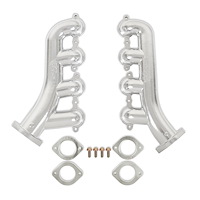 BHS594 Blackheart LS Swap Exhaust Manifolds for 1982-2004 Chevy S-10, GMC Sonoma [Silver Ceramic Finish]