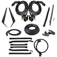 90-3285-90 Body Weatherstrip Kit, 1968 Pontiac Firebird, 1969 Pontiac Firebird, 1968 Chevy Camaro, 1969 Chevy Camaro