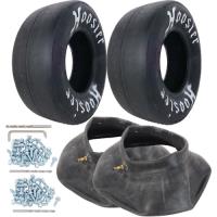 9" Tread Width Drag Slick and Tube Kit 28 x 9-15