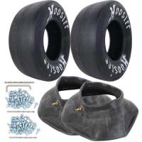 10" Tread Width Drag Slick and Tube Kit 28 x 10-15 Drag Slicks