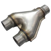 Aluminized Stamped Y-Pipe 2" Single Pipe , 2" Dual Pipes