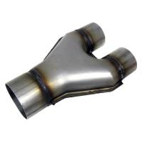 Stainless Steel Stamped Y-Pipe 2.5" Single Pipe , 2.5" Dual Pipes