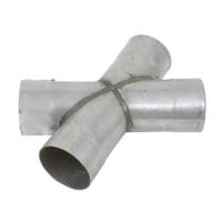 Aluminized Stamped X-Pipe 3" to 3" Dual Pipes