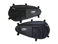 E99 Door Bags, RZE Models; w/ OEM Lower Doors w/o Speakers [Front Lower; Black]