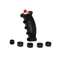 Universal Pistol Grip Shift Handle with 12V Switch for SAE and Metric Shift Sticks [Black Anodized Billet Aluminum]