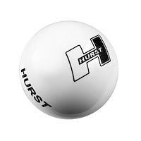 Logo Shift Knob for SAE and Metric Threaded Sticks [White]