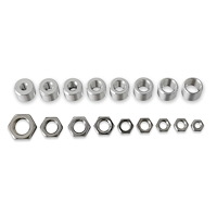 Shift Knob Thread Adapter Kit for M16 x 1.5 Knobs on Imperial Threaded Shifter Sticks [Stainless Steel]