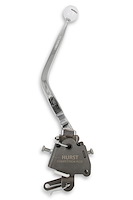 Competition/Plus 4-Speed Shifter for Ford Mustang, Fairlane/Torino, Ranchero and Mercury Cougar/Comet [Chrome Stick, White Knob]
