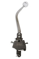 Competition/Plus 4-Speed Shifter for GM and Studebaker with Borg Warner T-10 or Muncie 4-Speed [Chrome Stick, White Knob]