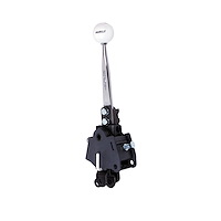 Competition/Plus 4-Speed Shifter for Chevy Corvette and 1982 Camaro/Firebird Torque Tube [Natural Aluminum, White Knob]