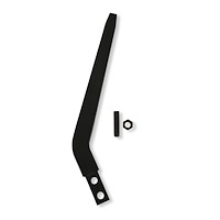 Billet Shifter Stick, 10 in. Tall, for 3/8-16 Threaded Handles and Knobs [Satin Black]