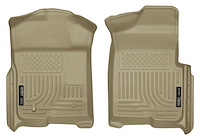 18333 WeatherBeater Front Floor Liners for 2009-2014 Ford F-150 [Tan]