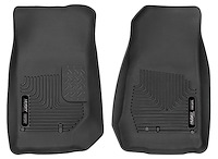 53571 X-act Contour Front Floor Liners for 2007-2017 Jeep Wrangler and 2018 Jeep Wrangler JK [Black]