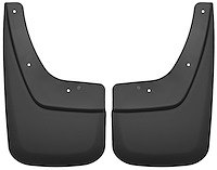 56891 Front Mud Guards for 2014-2019 GMC Sierra 1500, 2015-2019 GMC Sierra 2500 HD, and 2015-2019 GMC Sierra 3500 HD [Black]
