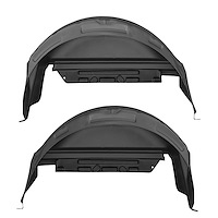 79101 Rear Wheel Well Guards for 2006-2014 Ford Models [Black]
