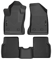 95681 WeatherBeater Front & 2nd Row Floor Liners Fits Select Jeep Compass [Black]