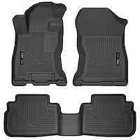 95891 WeatherBeater Front & 2nd Row Floor Liners for 2019-2024 Subaru Forester [Black]